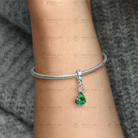 Pandora Sparkling Christmas Tree Dangle Charm - Picture 2 of 2